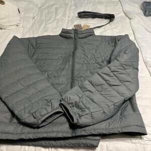 Victory Outfitters Women's Size L Puffer Jacket Gray Full Zip Pockets NWT